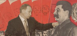 Putin Stalin collage