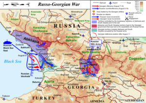 Russo-Georgian 2008 war map