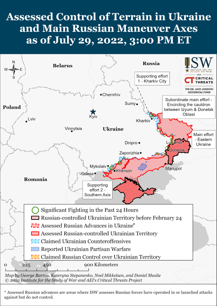 July 29 Ukraine war ISW