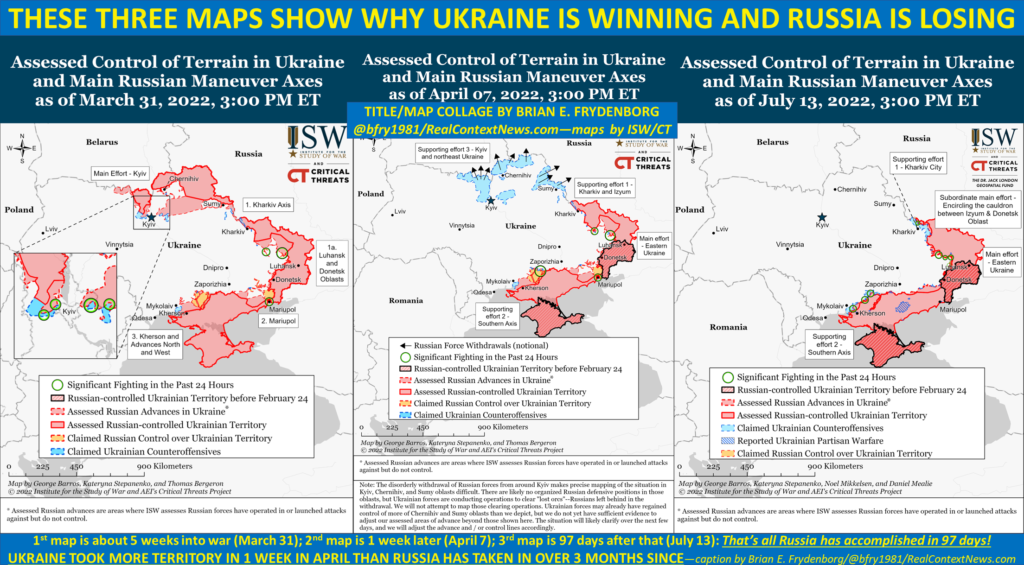 Ukraine war maps ISW