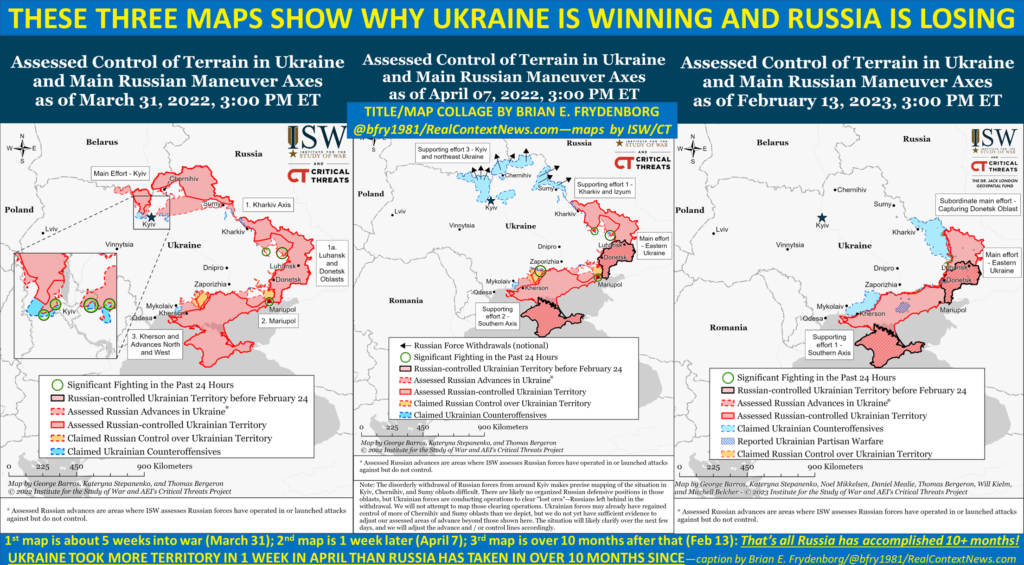 The Three Maps showing why Ukraine is winning and Russia is losing