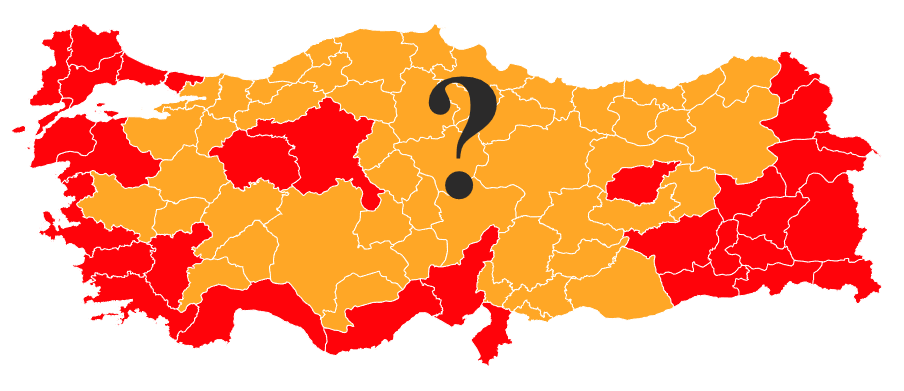 Turkey election map